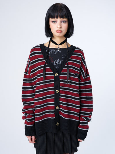 Alexa Striped Knit Cardigan
