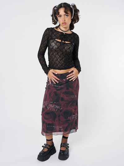 Dahlia Black Shrug & Cami Top Lace Set - Minga EU
