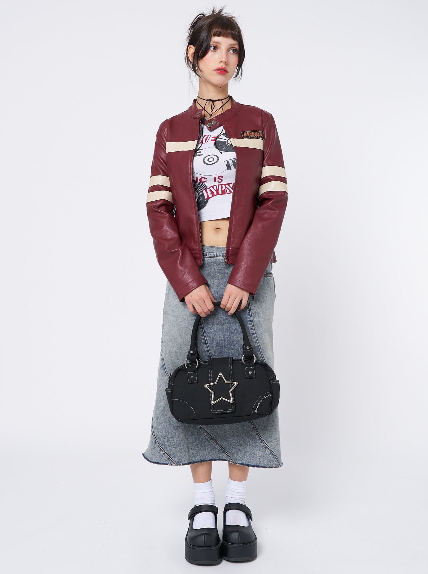 Star Girl Black Y2k Handbag - Minga EU