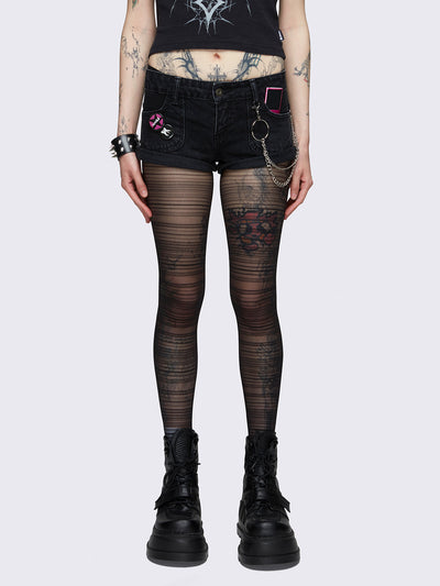 Avery Y2k Denim Hot Pants