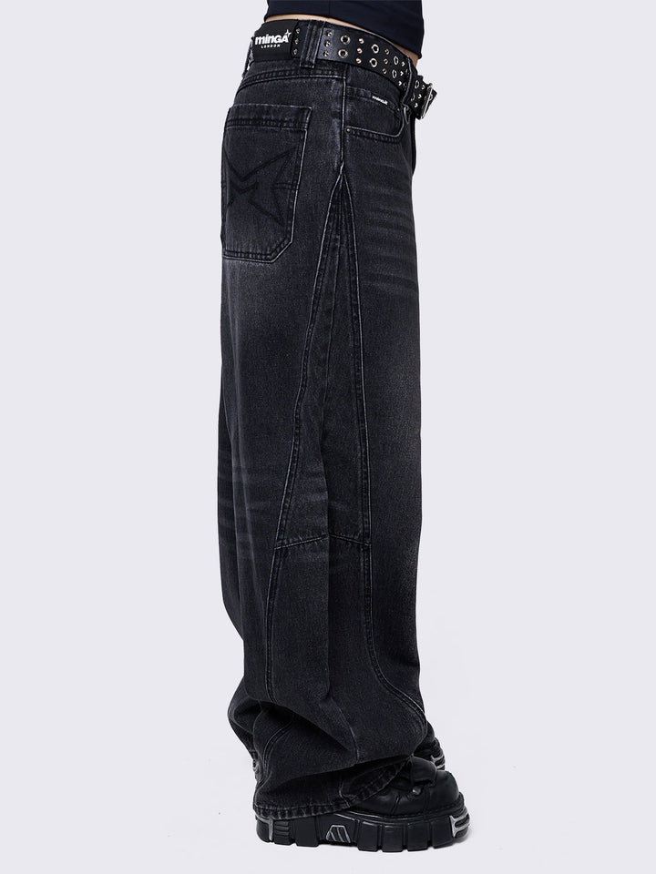 Black Wash Super Baggy Jeans | Minga London – Minga London EU
