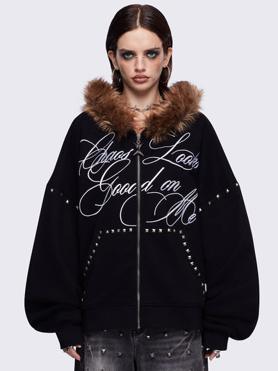 Chaotic Self Zip Up Hoodie