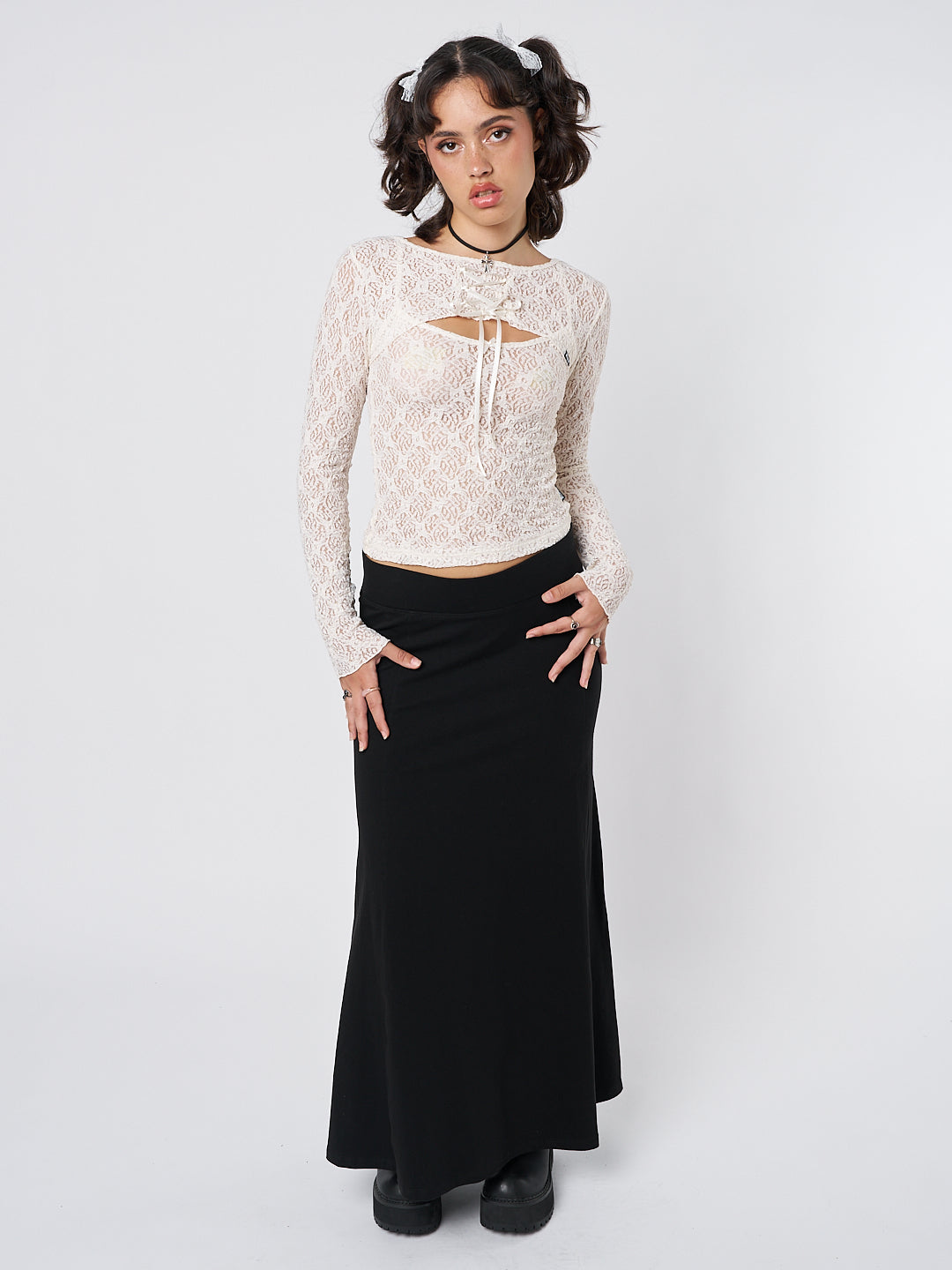 Dahlia Cream Shrug & Cami Top Lace Set - Minga EU