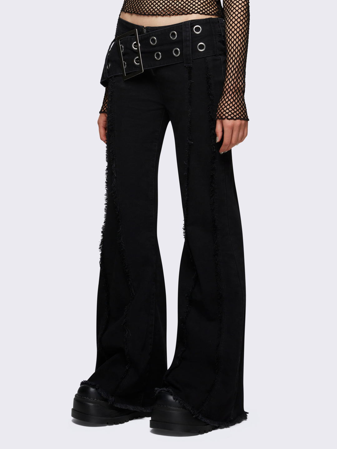 Black flare leg jeans best sale