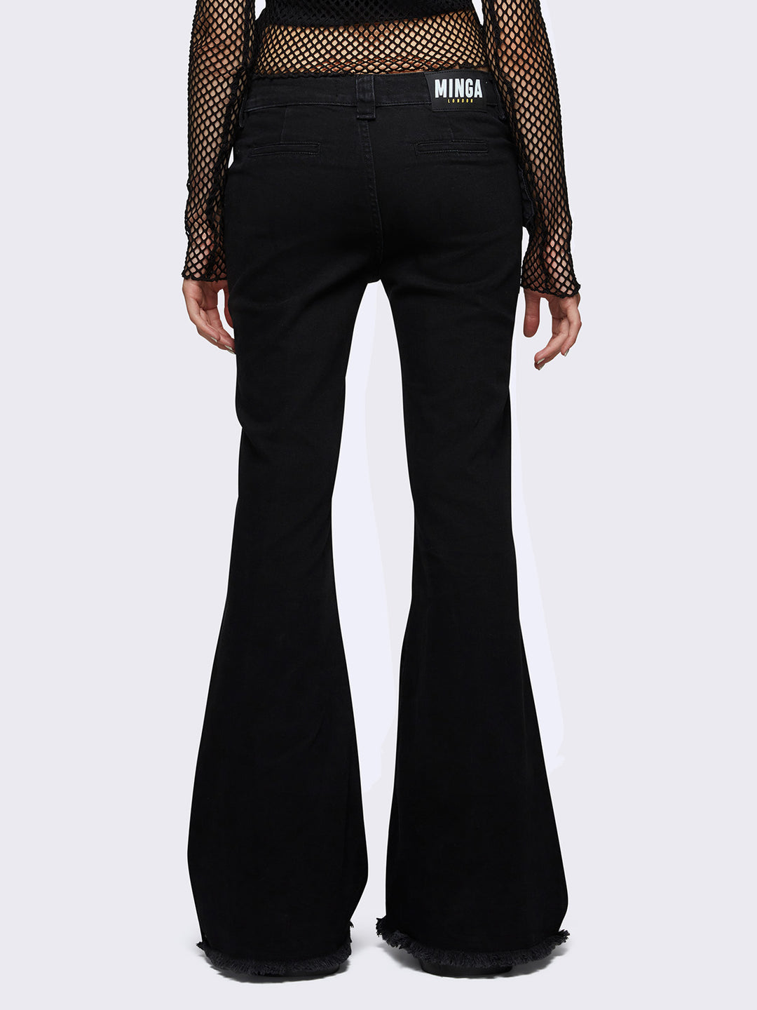 Gia Belted Flare Jeans