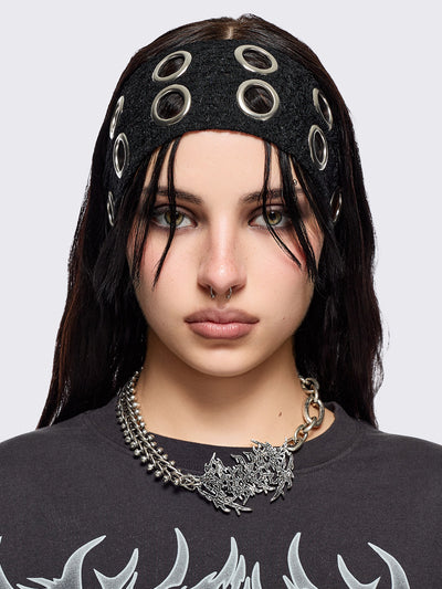 Elektra Black Lace Headband