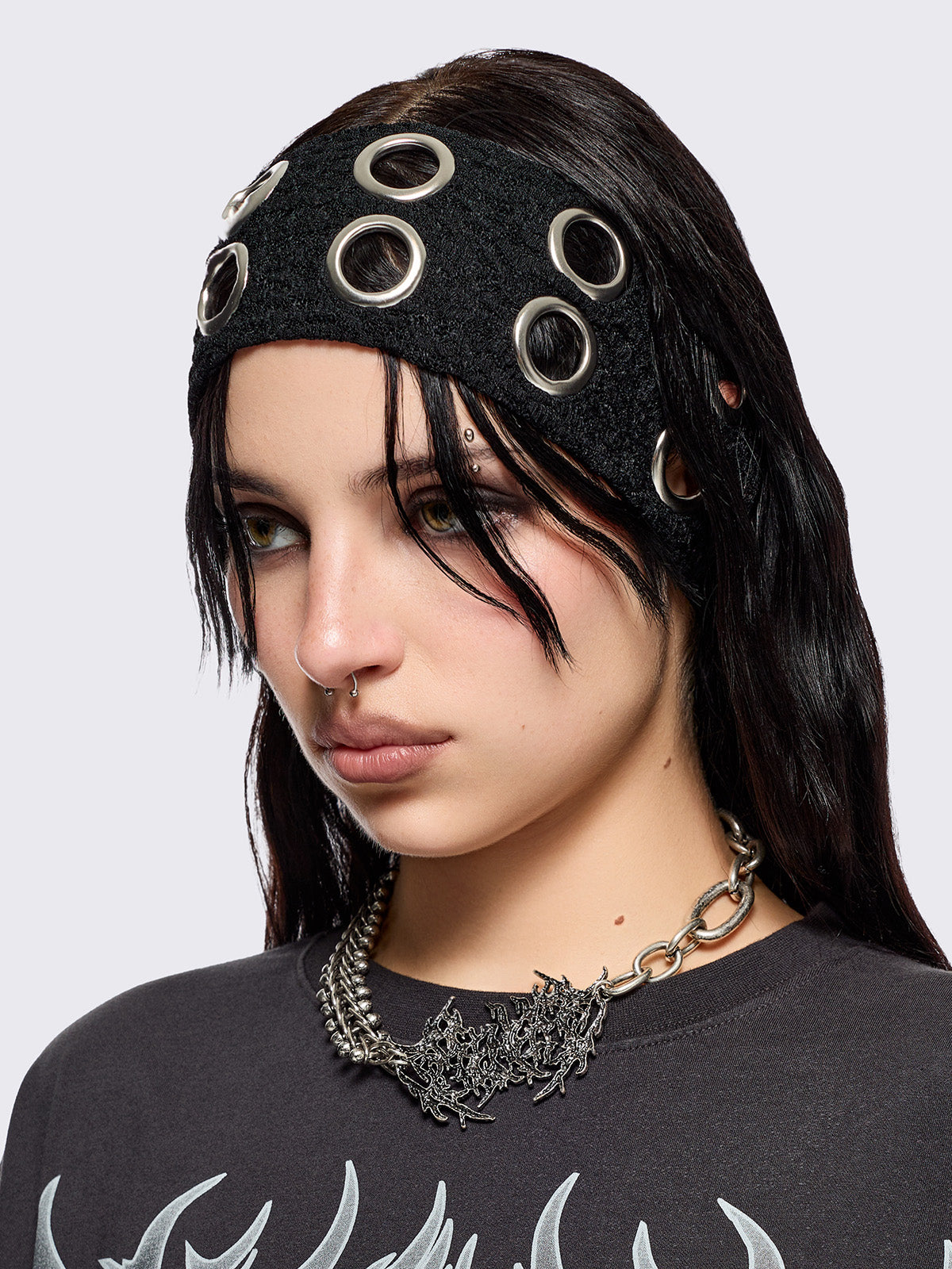 Elektra Black Lace Headband