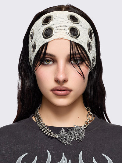 Elektra Ecru Lace Headband