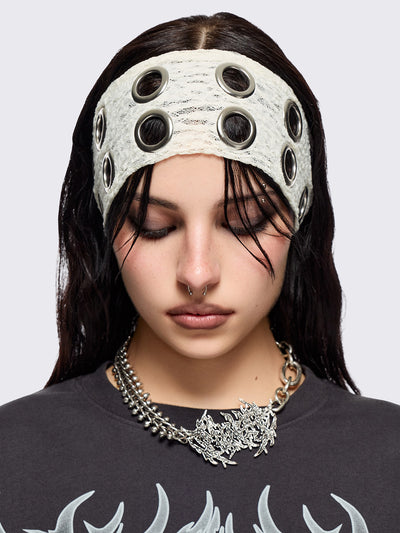 Elektra Ecru Lace Headband