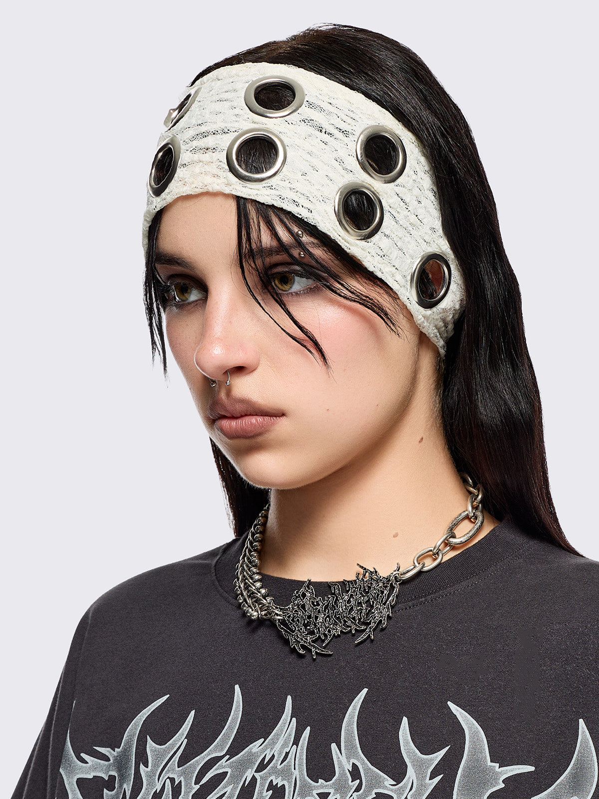 Elektra Ecru Lace Headband