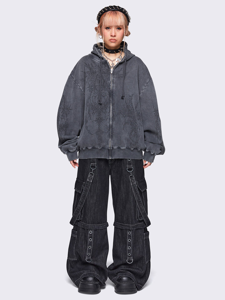 Amazon.com: Hesaco Y2k Zip Up Hoodie Fur Hooded Jacket