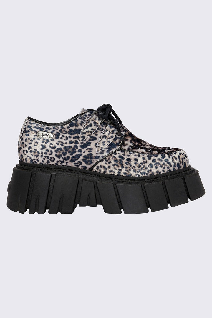 Leopard Creeper Lace Up Platform Shoes | Minga London – Minga