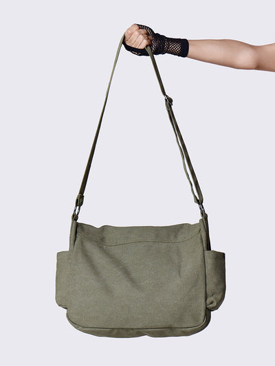 Minga Multi Pocket Lace Messenger Bag