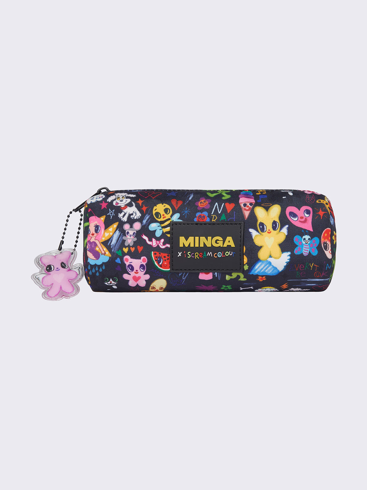 Pencil case with funny graphic print