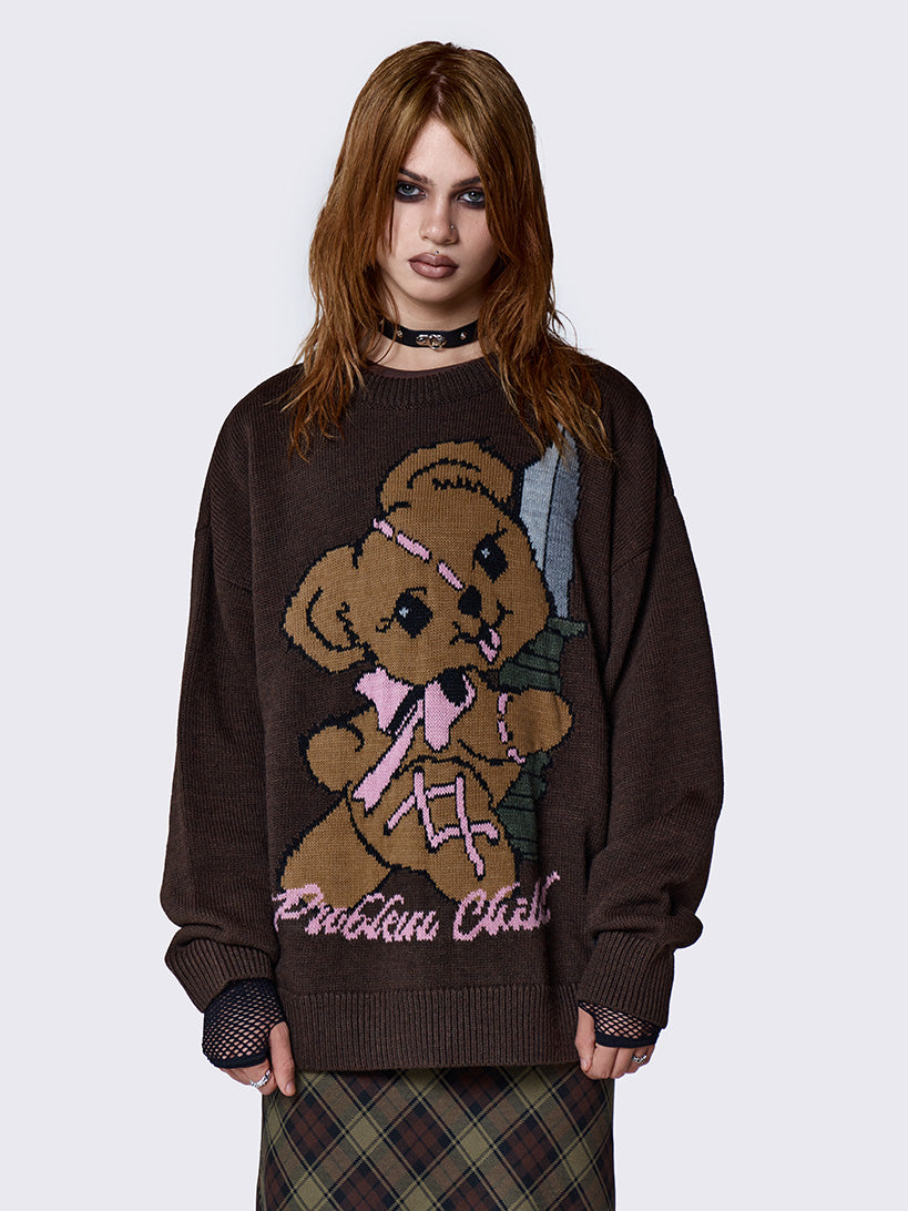 Problem Child Graphic Knit Sweater
