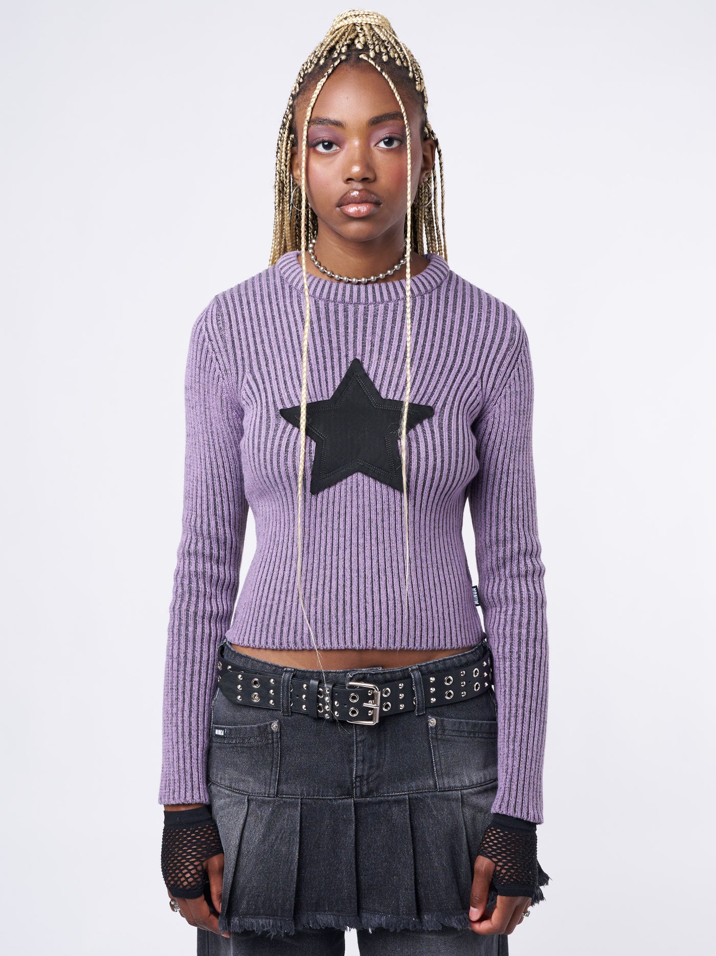 Star! Lilac Chunky Knit Jumper