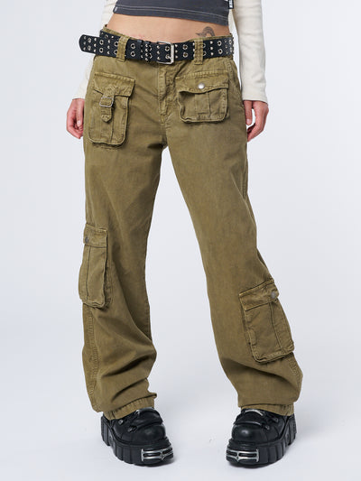 Trooper Beige Multi Pocket Cargo Pants