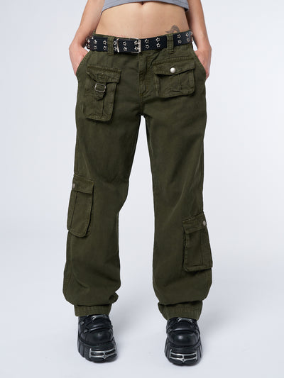 Trooper Green Multi Pocket Cargo Pants