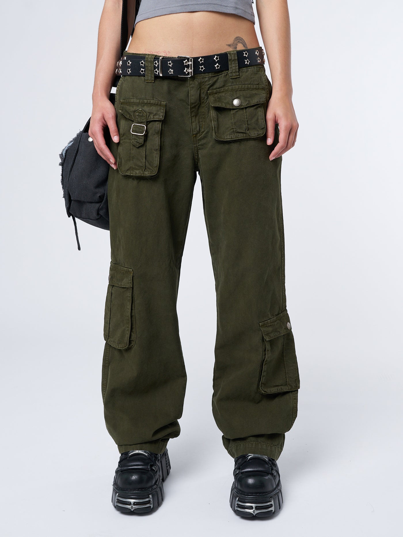 Trooper Green Multi Pocket Cargo Pants