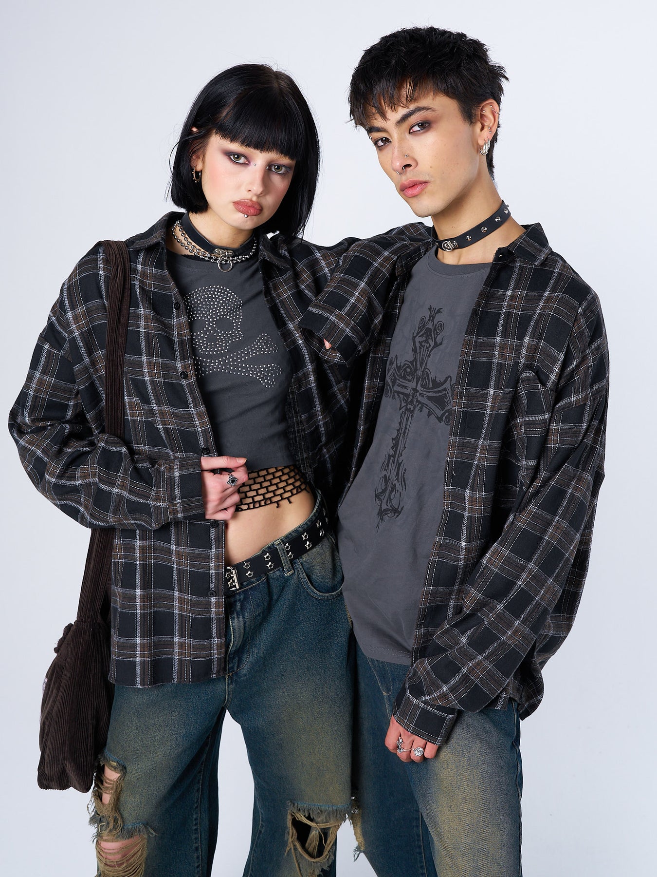 Tyler Black & Grey Checked Shirt