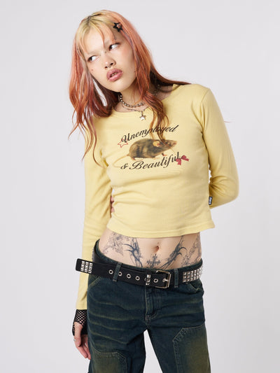 Unemployed & Beautiful Mouse Graphic Top