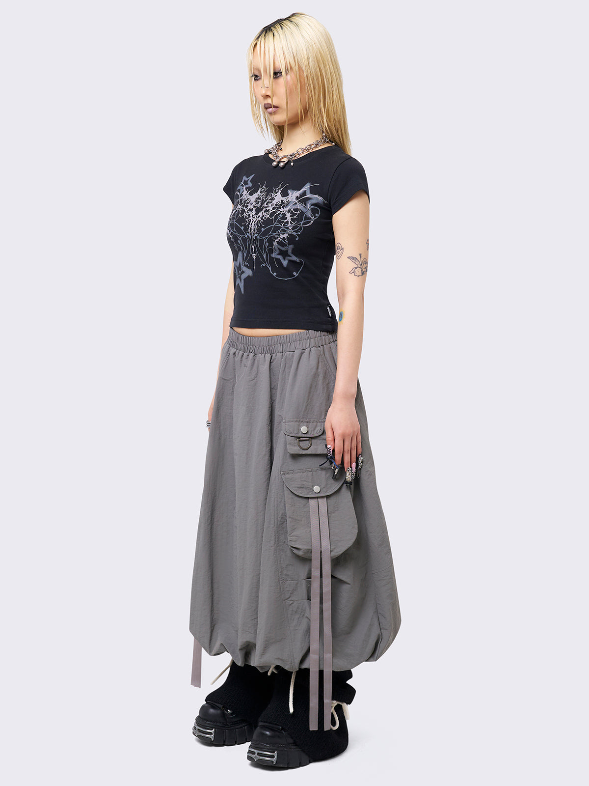 Aria Bubble Midi Skirt