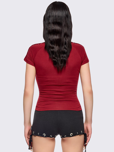 Astrea Red Baby Tee