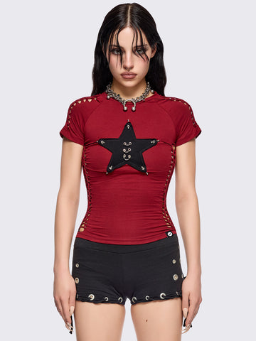 Astrea Red Baby Tee