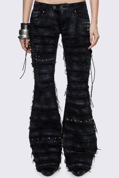 Grunge & Y2K Flare Jeans - Denim Collection | Minga London – Minga