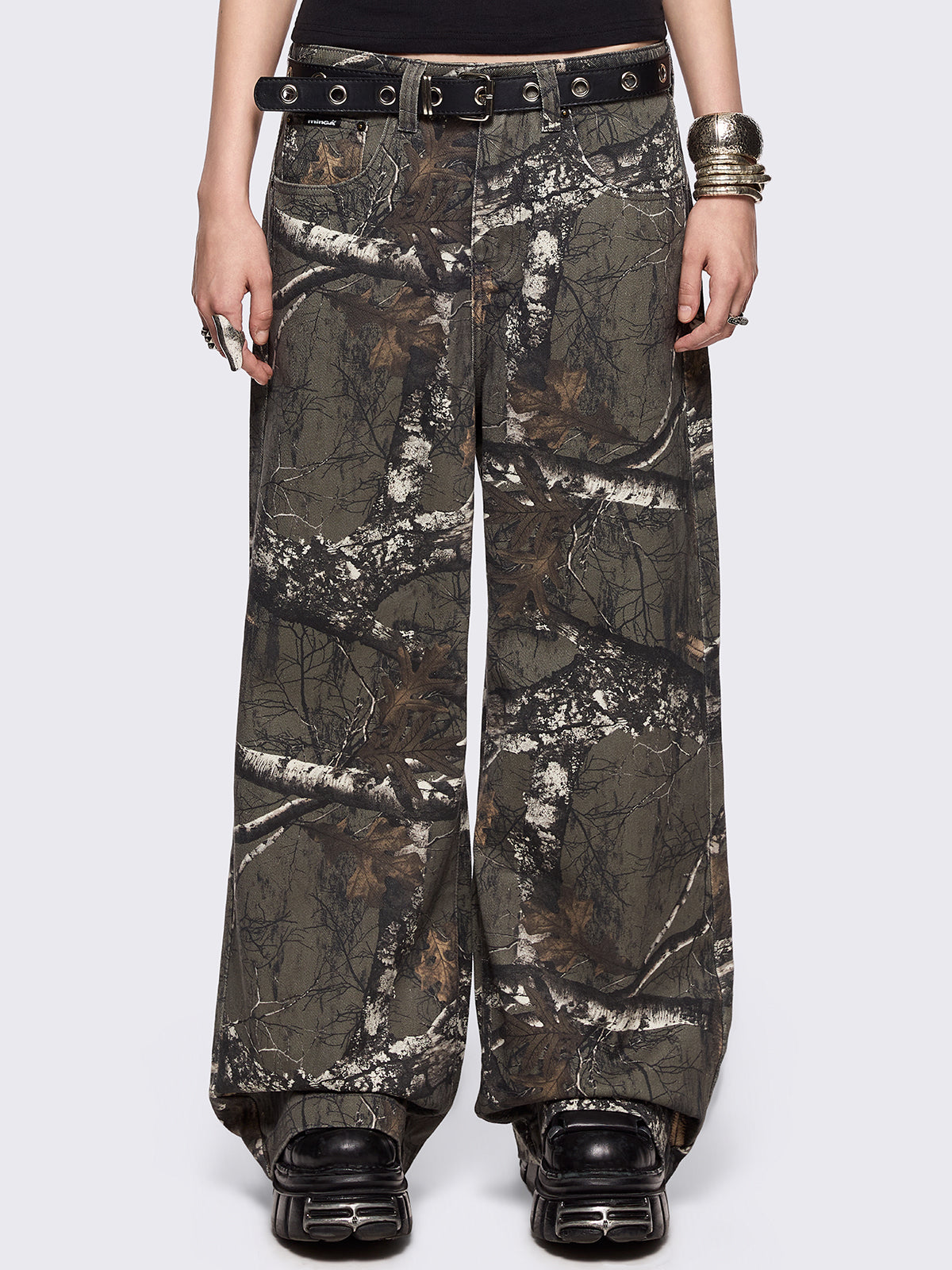 Forest Tree Camo Baggy Jeans