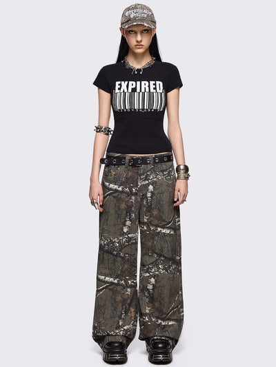 Forest Tree Camo Baggy Jeans