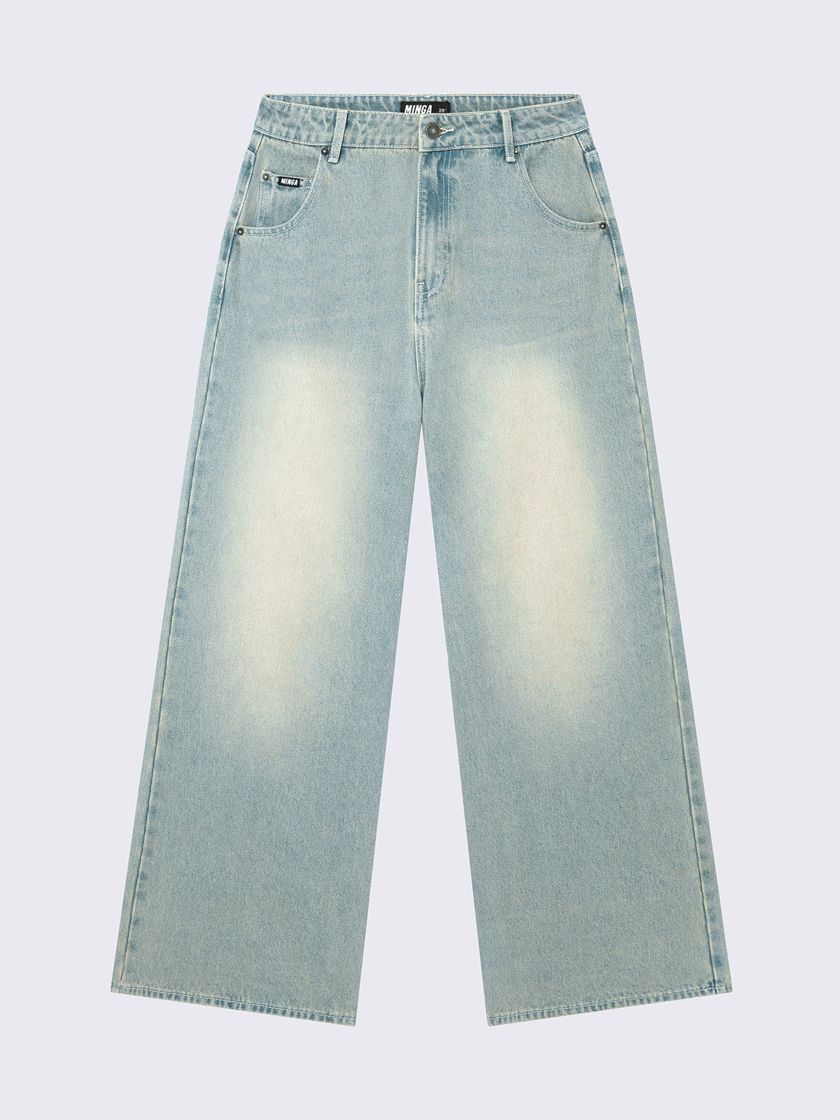 Glen Blue Baggy Jeans