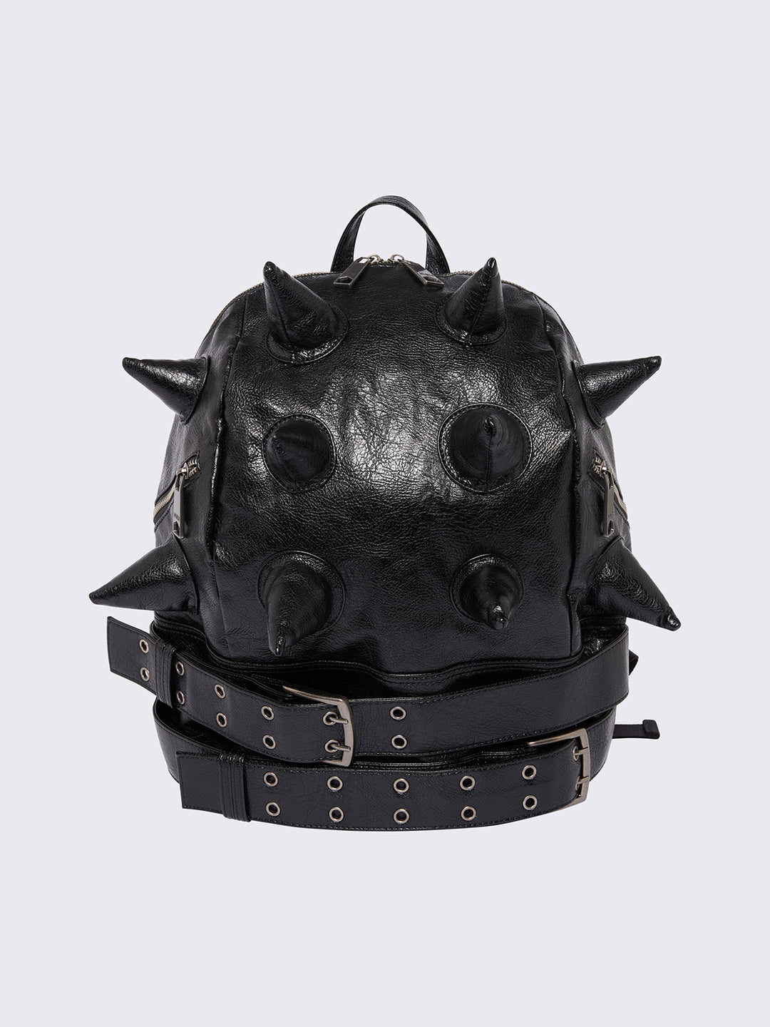 Black spiked backpack online