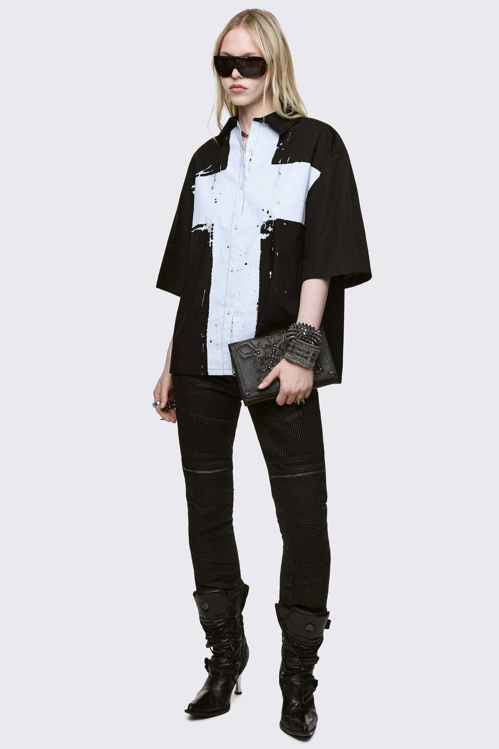 Oversized Shirts & Polos Collection - Grunge, Plaid, Y2K Vibes