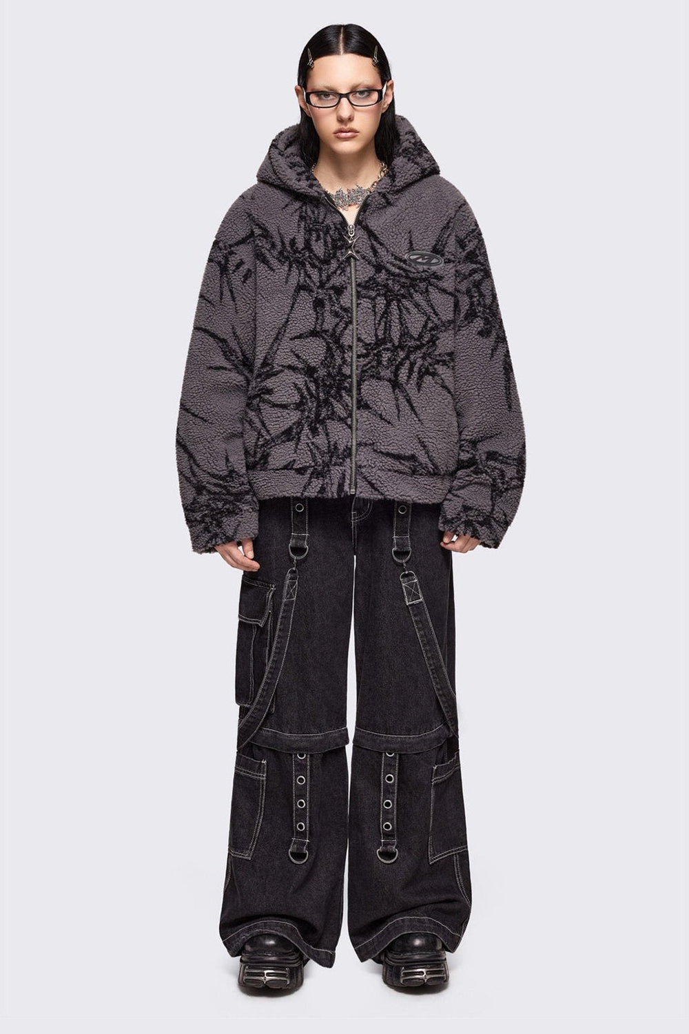 Fleece Jackets | Borg, Black & Graphic Zip-Up Jackets | Minga London