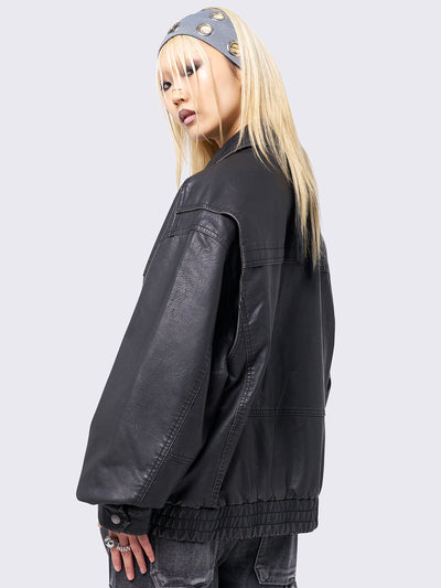 Roxy Black Bomber Jacket