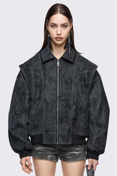Grunge & Y2K Women's Jackets: Faux Fur, Bombers, Fleece Borgs
