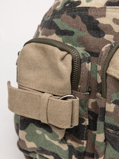 Camo Multi Pocket Sling Bag