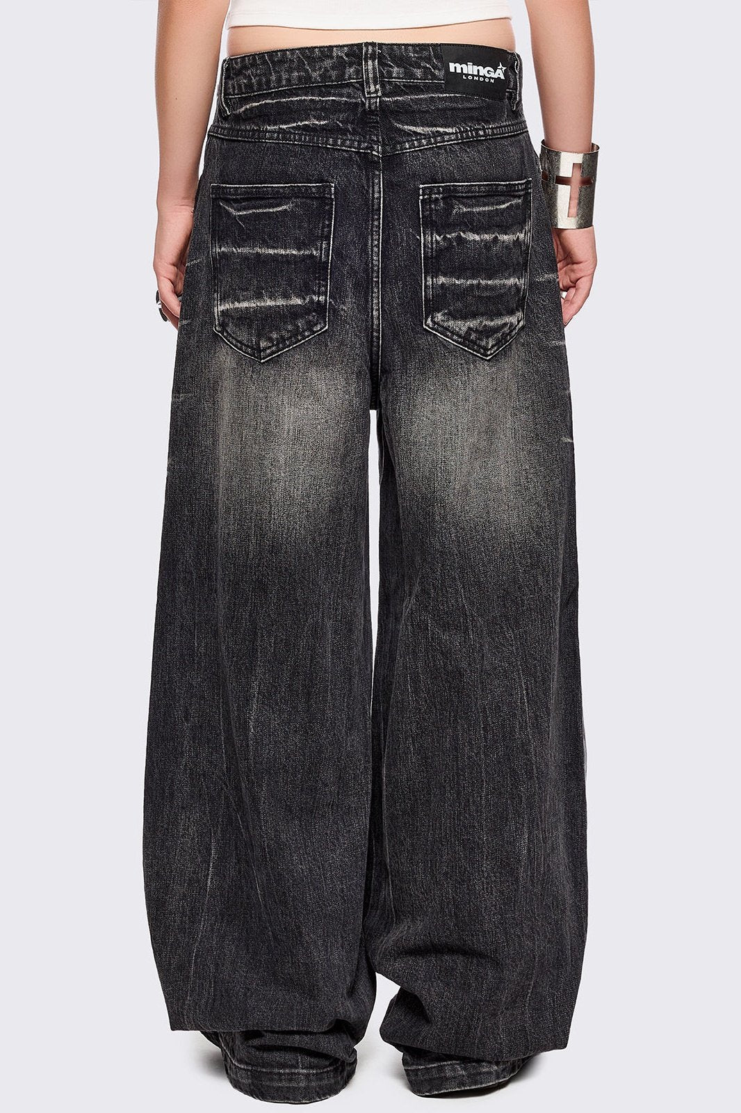 Black Washed Baggy Jeans | Minga London – Minga London EU