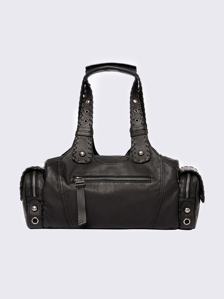 国内未入荷 Minga London - XYRA VEGAN SHOULDER BAG xyra-black-vegan-shoulder-