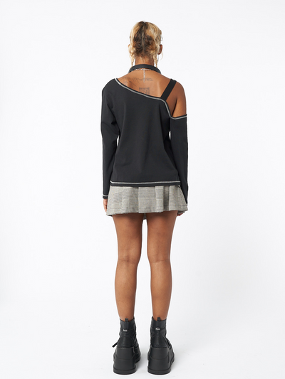 Shocky Black Asymmetric Top - Minga EU