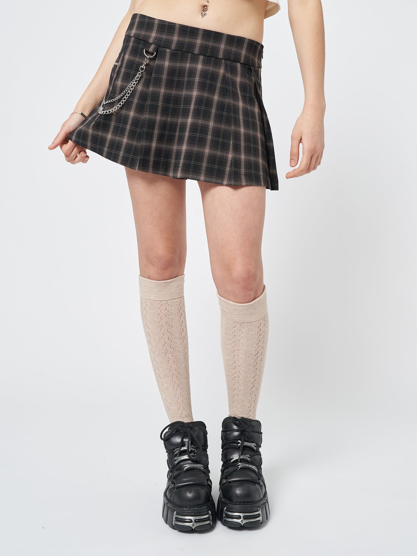 Cheer Plaid Mini Skirt - Minga EU