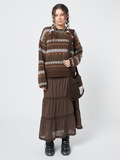 Grandma Jacquard Knit Jumper - Minga EU