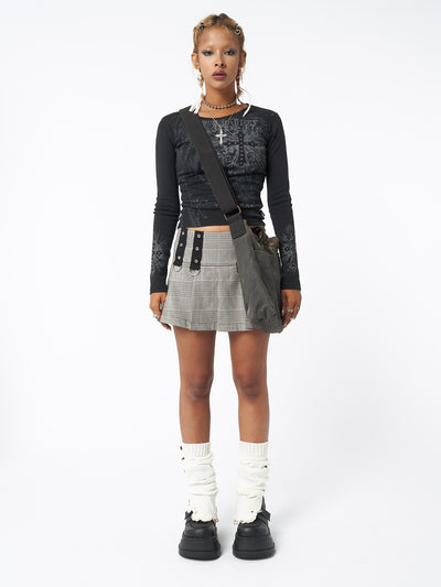 Plaid Rave Mini Skirt - Minga EU