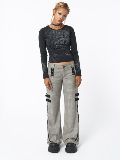Plaid Rave Zip Pants - Minga EU