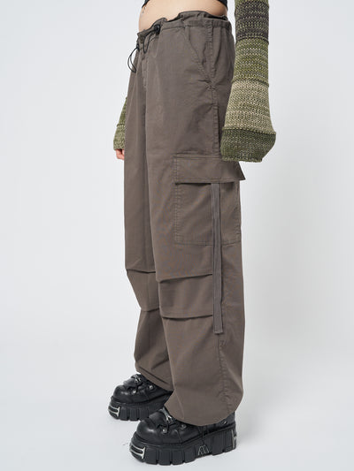 Rheo Brown Tech Cargo Pants - Minga EU